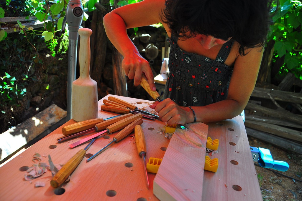 Workshop de Talha em Madeira de Castanho