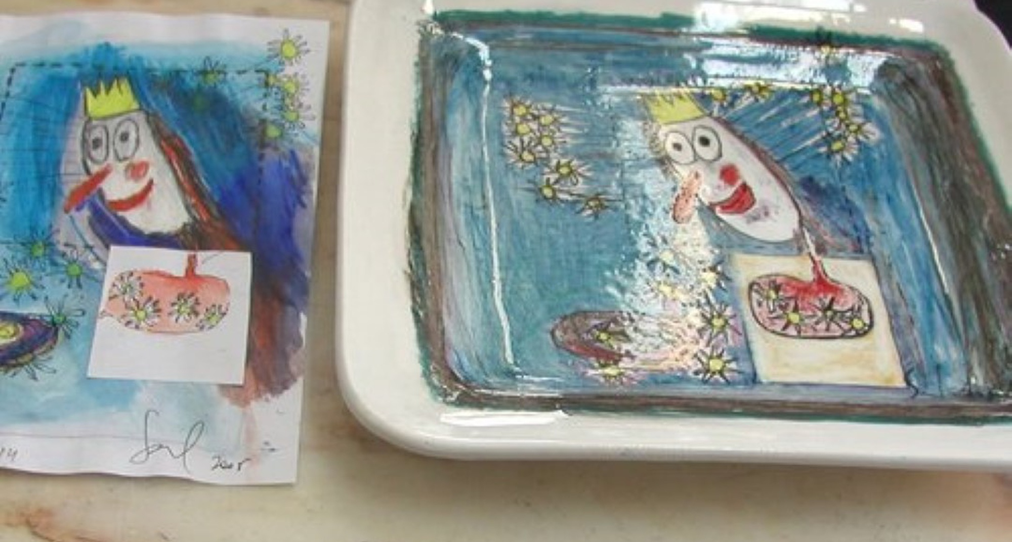 Pintura sobre Faiança: Sentir a Natureza