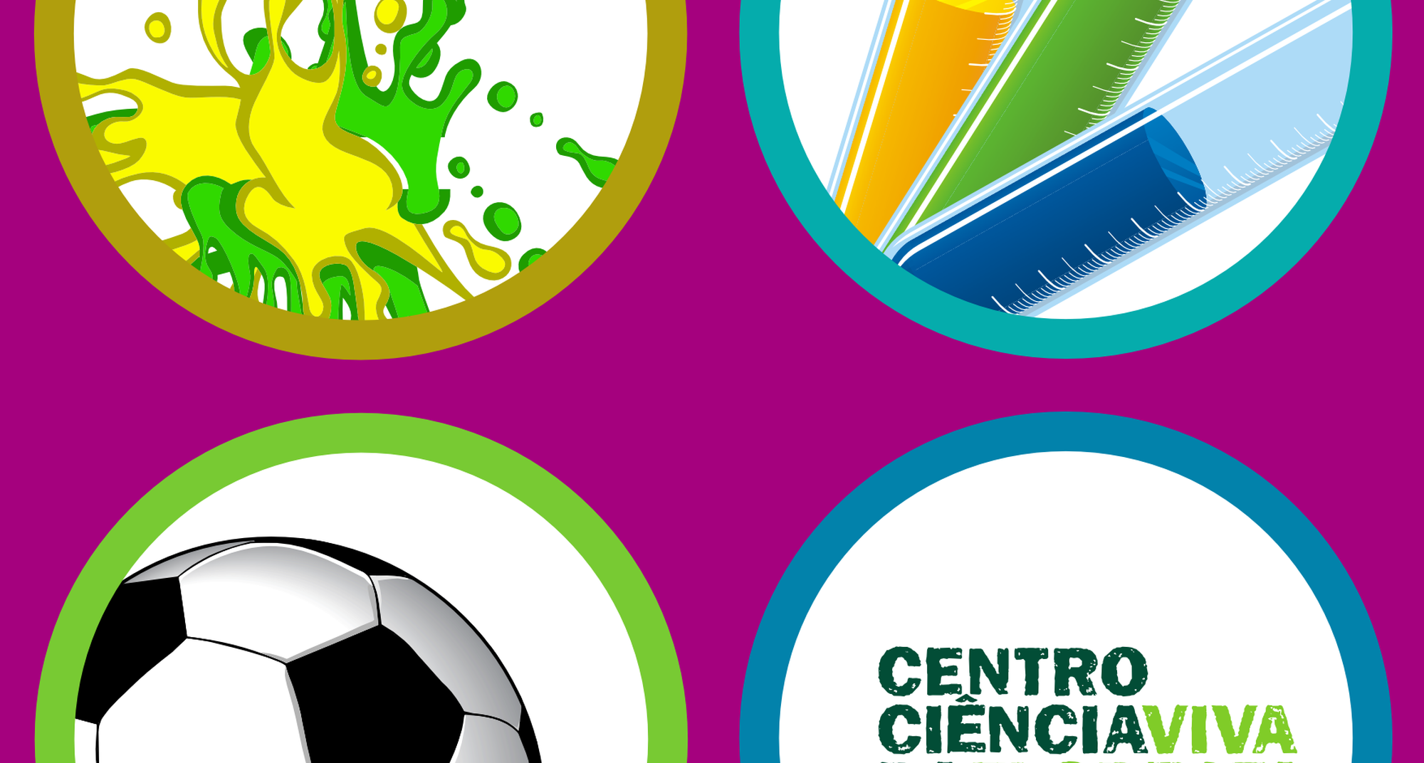 Grandes férias com arte, ciência e desporto