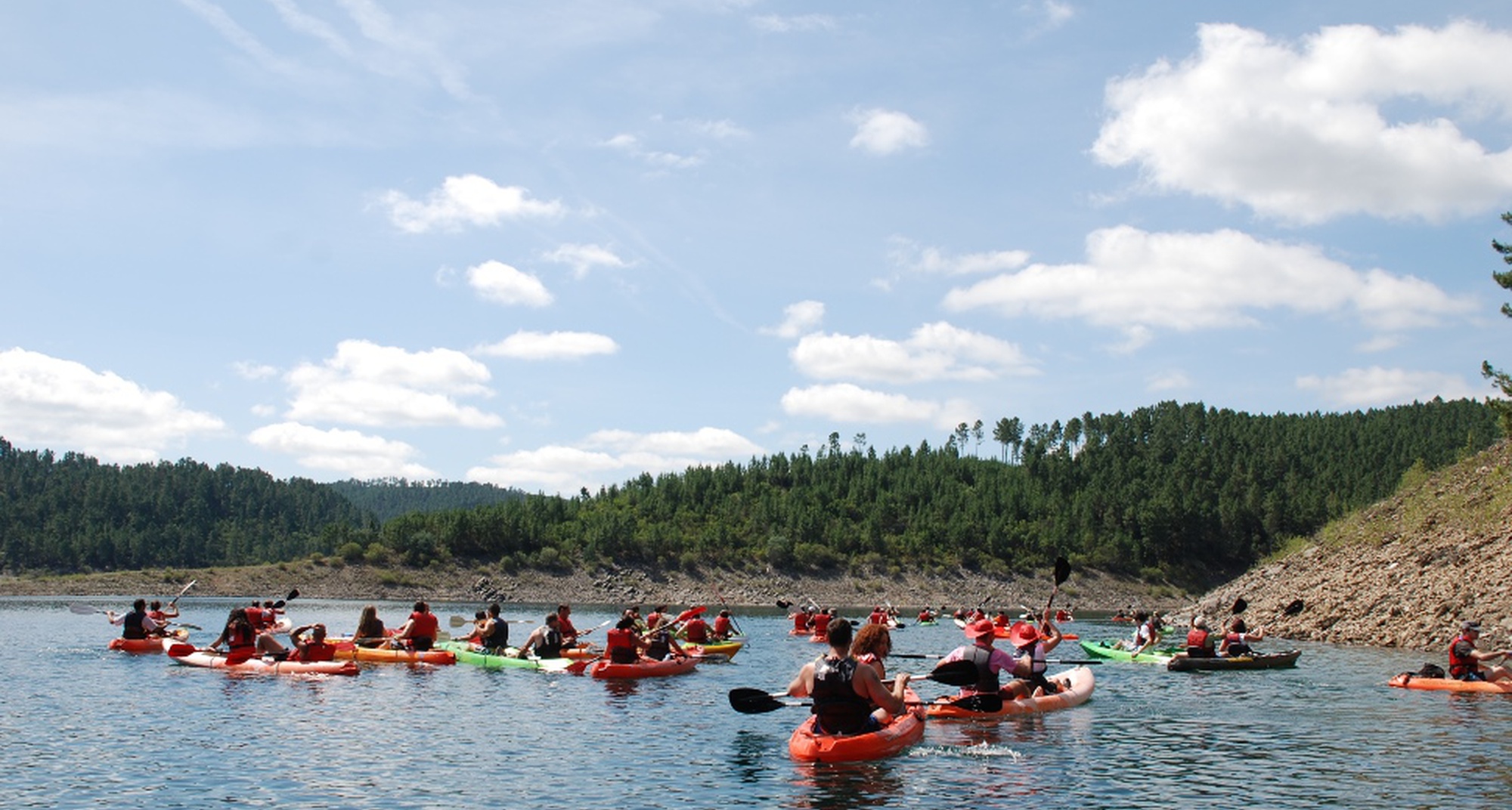 Canoagem na Albufeira do Cabril